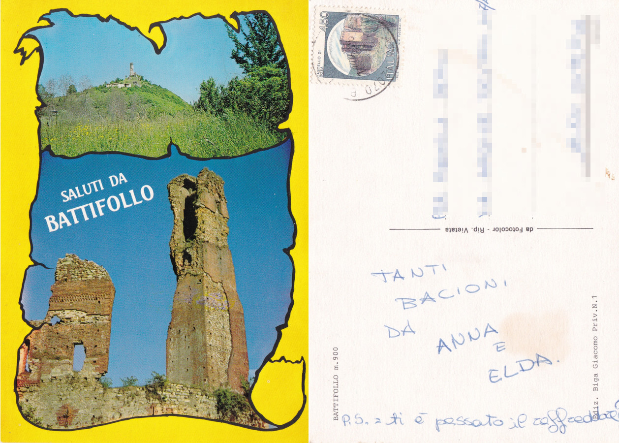 Saluti da Battifollo (CN). Viaggiata