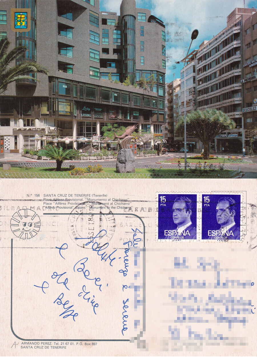 Santa Cruz de Tenerife - Viaggiata 1984