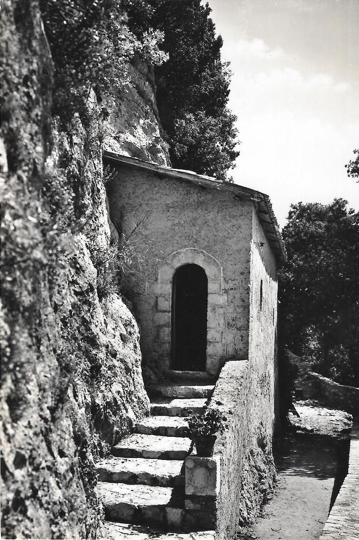 Santuario di Greccio. Cella solitaria di S. Francesco. ed. Alterocca. …