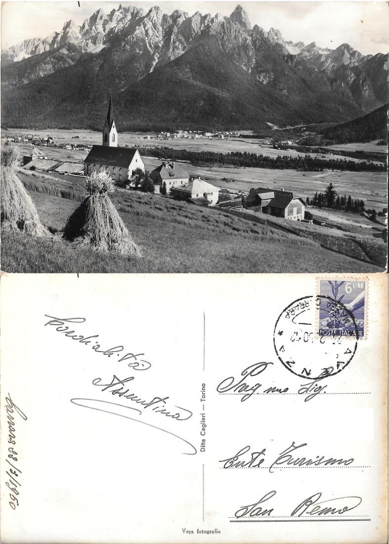 Santuario di S. Maria, Dobbiaco. Viaggiata 1950