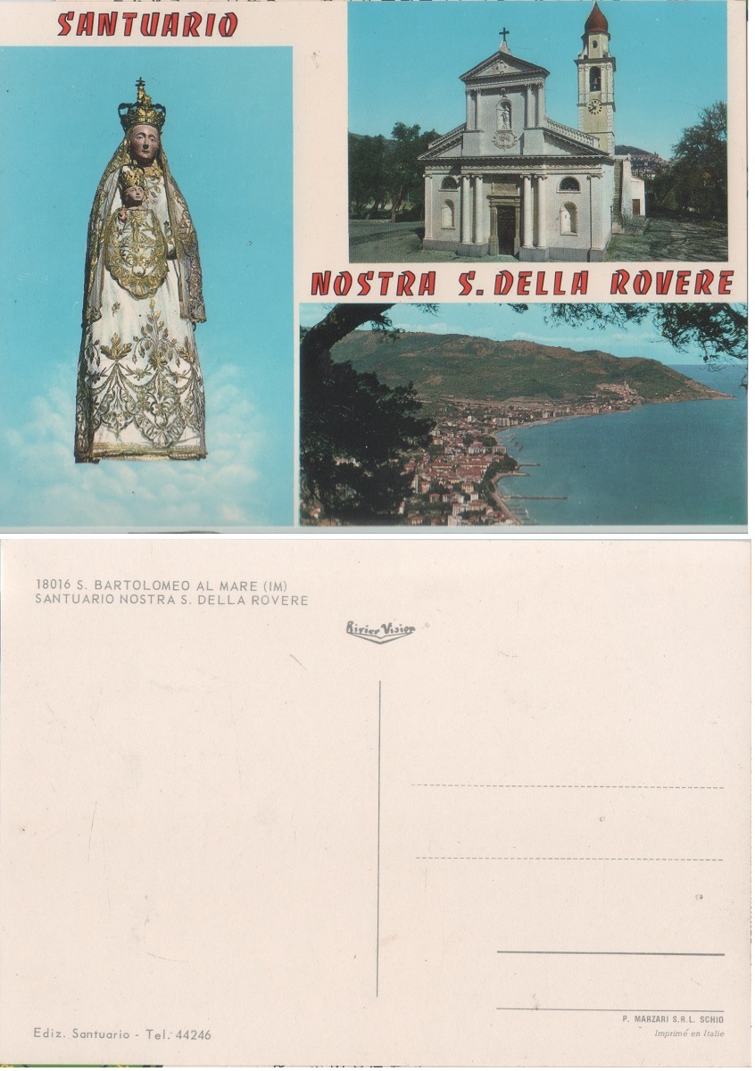 Santuario Nostra Signora della Rovere (IM). Non viaggiata