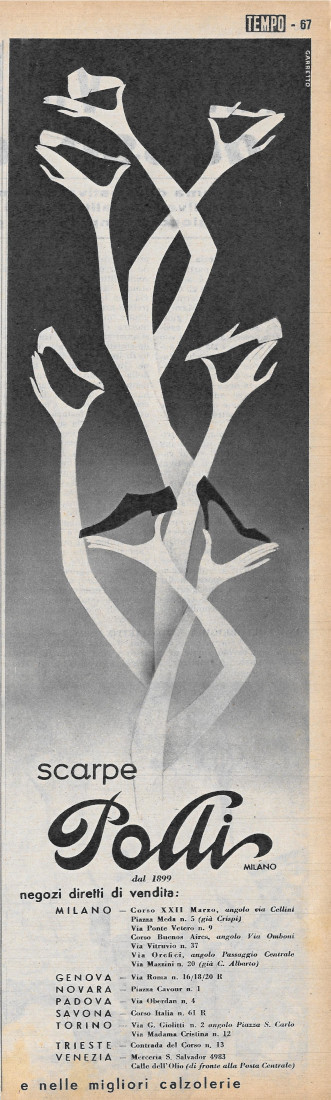 Scarpe Polli dal 1899 - Advertising 1956