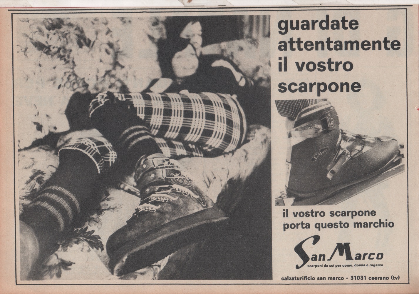 Scarponi San Marco. Advertising 1968