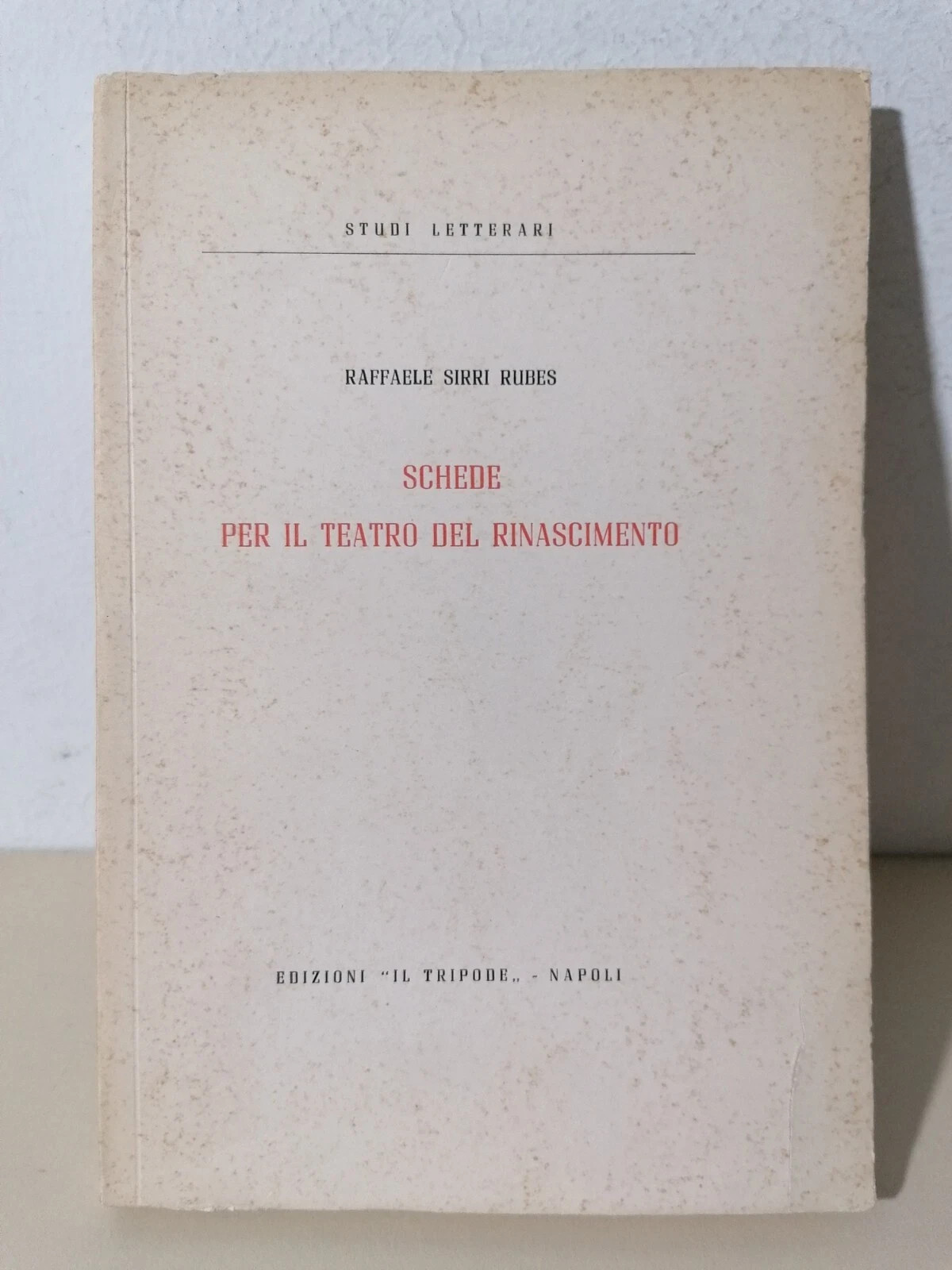 Schede per il Teatro del Rinascimento Libro Raffaele Sirri Rubes …
