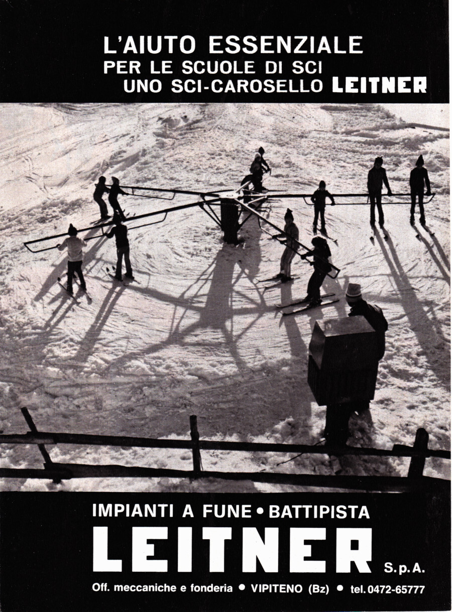 Sci-carosello Leitner. Advertising 1977
