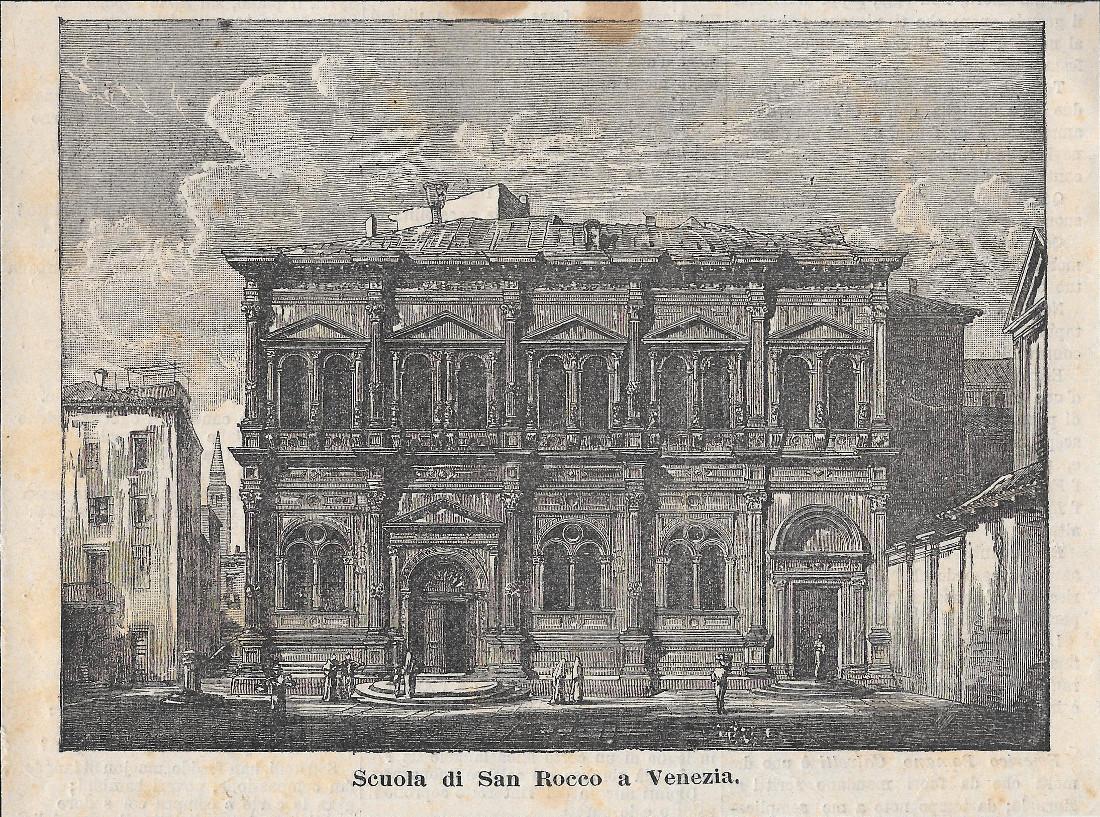 Scuola di San Rocco a Venezia. Stampa 1886
