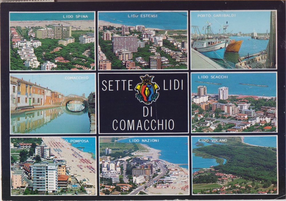 Sette lidi di Comacchio. Viaggiata 1996