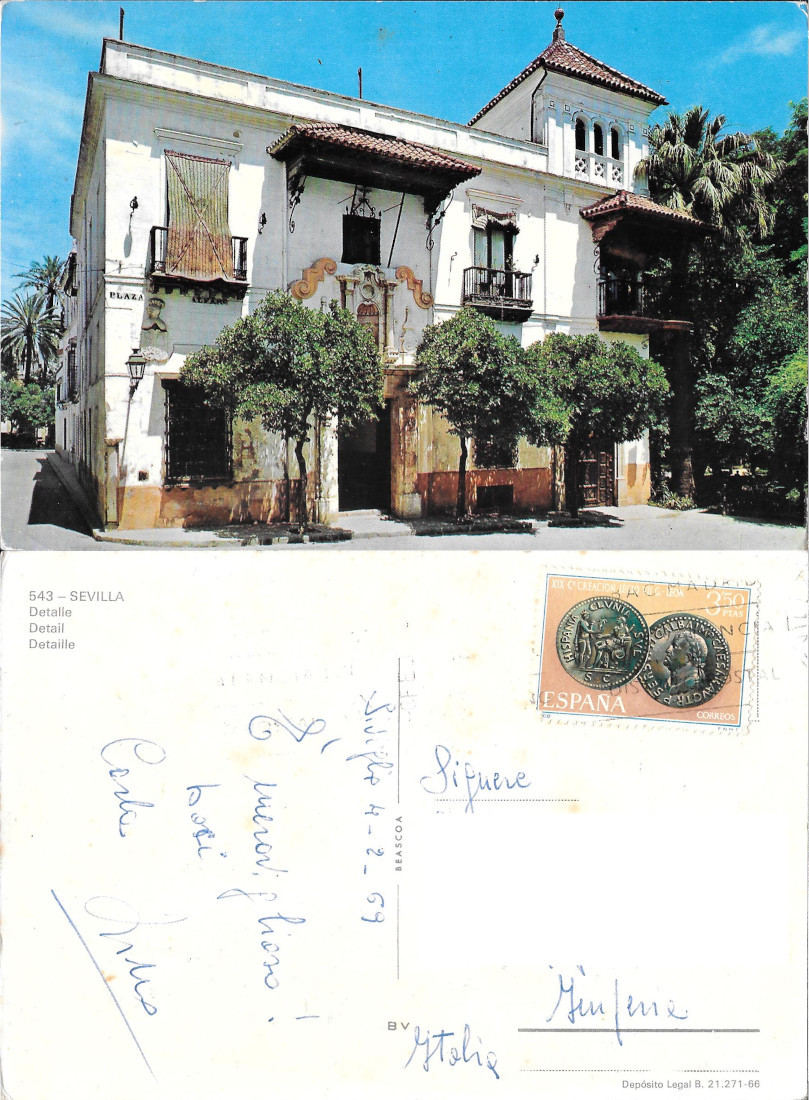 Sevilla. Detail - Viaggiata 1969