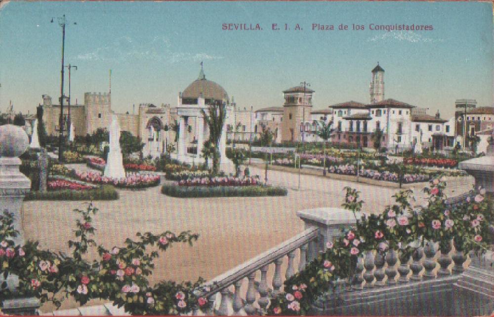 Sevilla. E.IA. Plaza de los Conquistadores. Non viaggiata