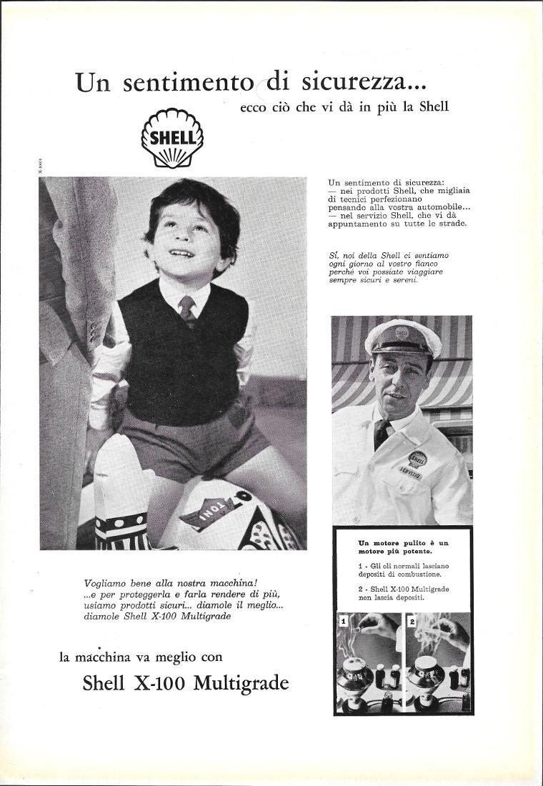 Shell X-100 Multigrade. Advertising 1961