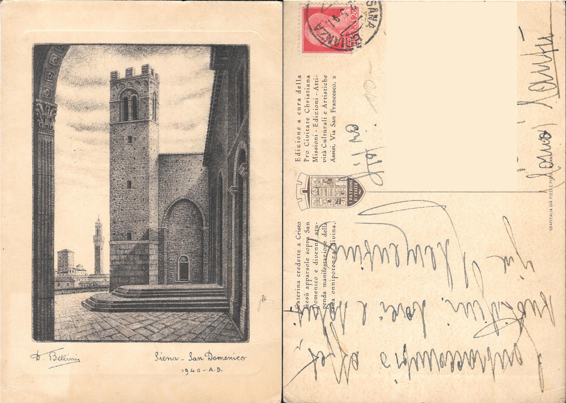 Siena. San Domenico. Viaggiata 1941