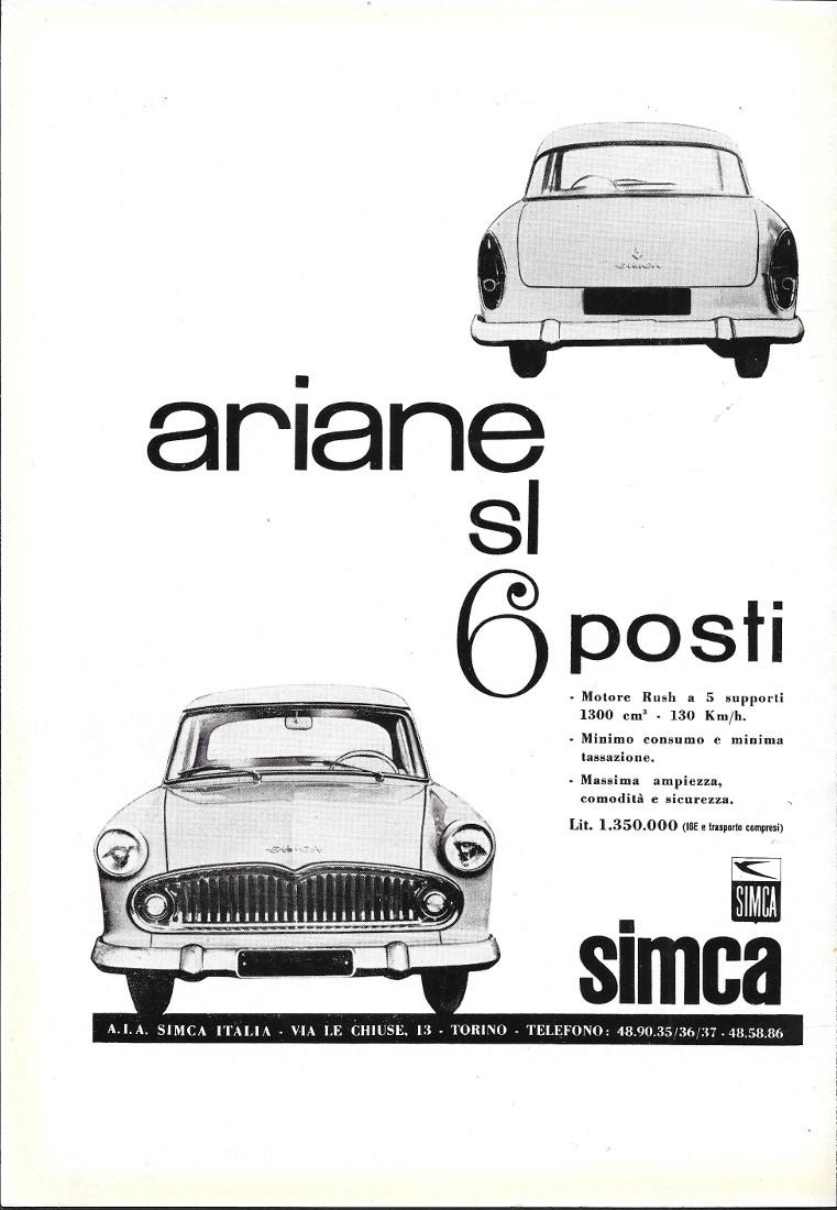 Simca Ariane SL. 6 posti / Orbis. Agenzia Viaggi Polacca. …