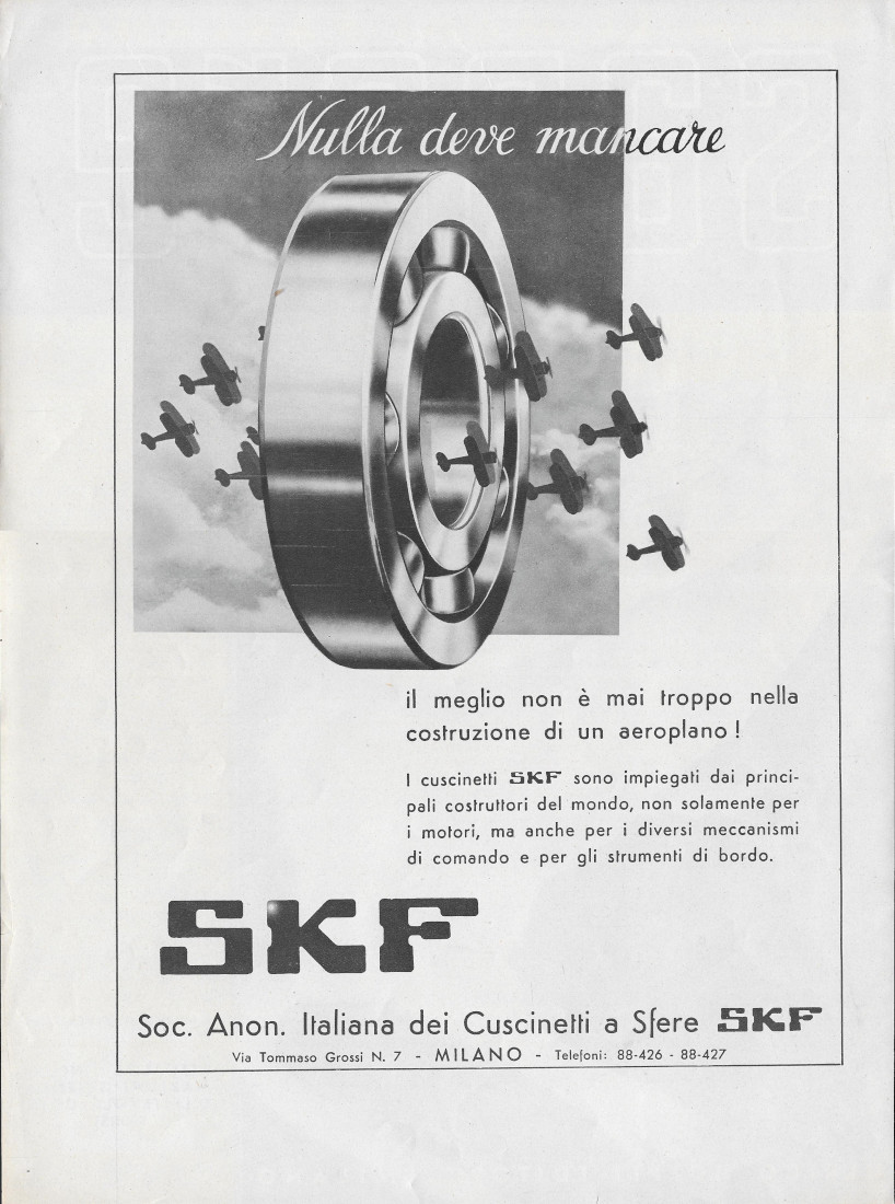 SKF Cuscinetti a Sfere - Advertising 1938