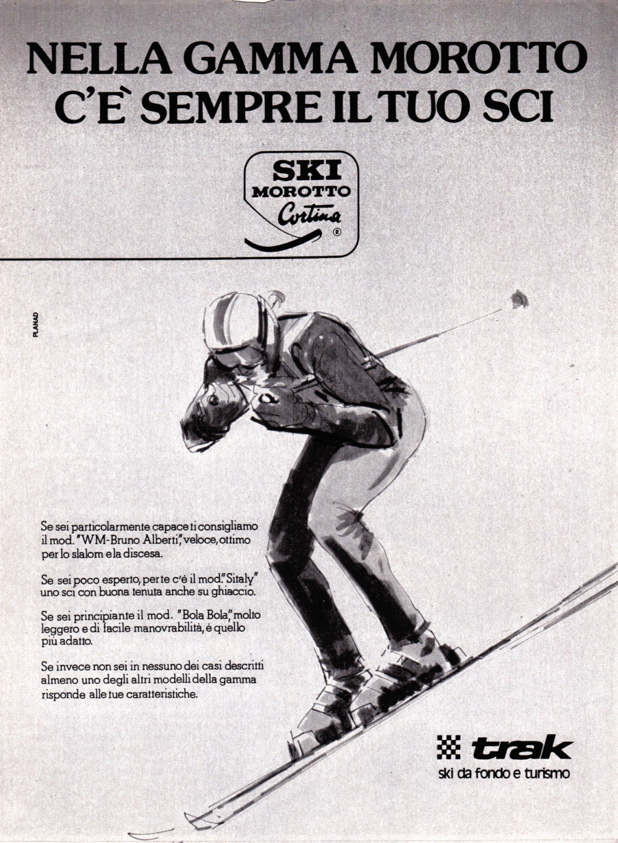 Ski Morotto Cortina. Advertising 1977