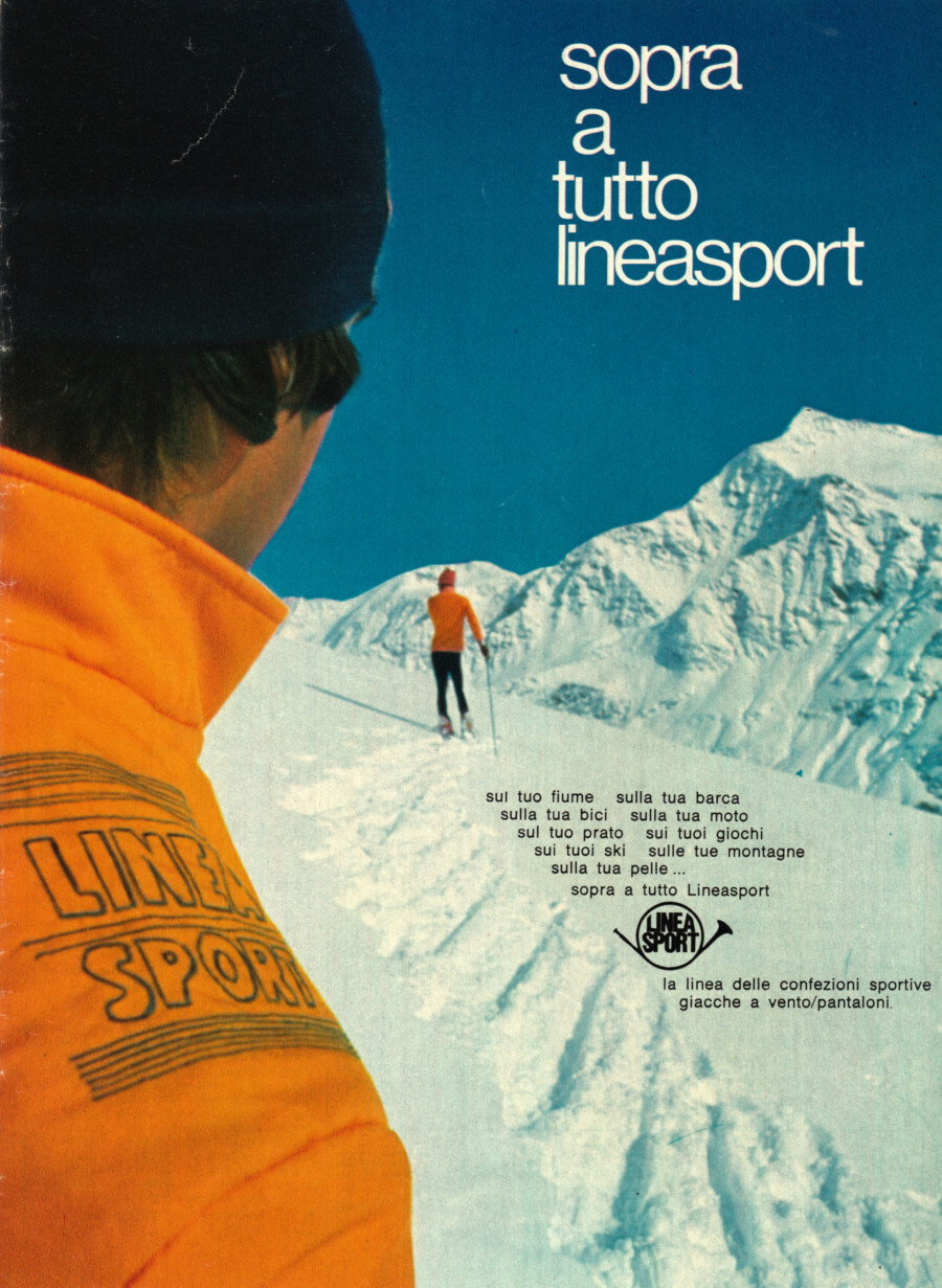 Sopra a tutto Lineasport / Pirovano volare sulle Alpi. Advertising …