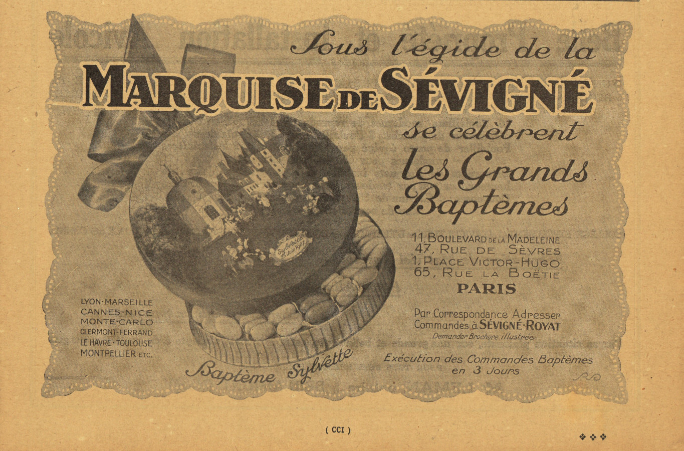 Sous l'egide de la Marquise de Sevigne se celebrent les …