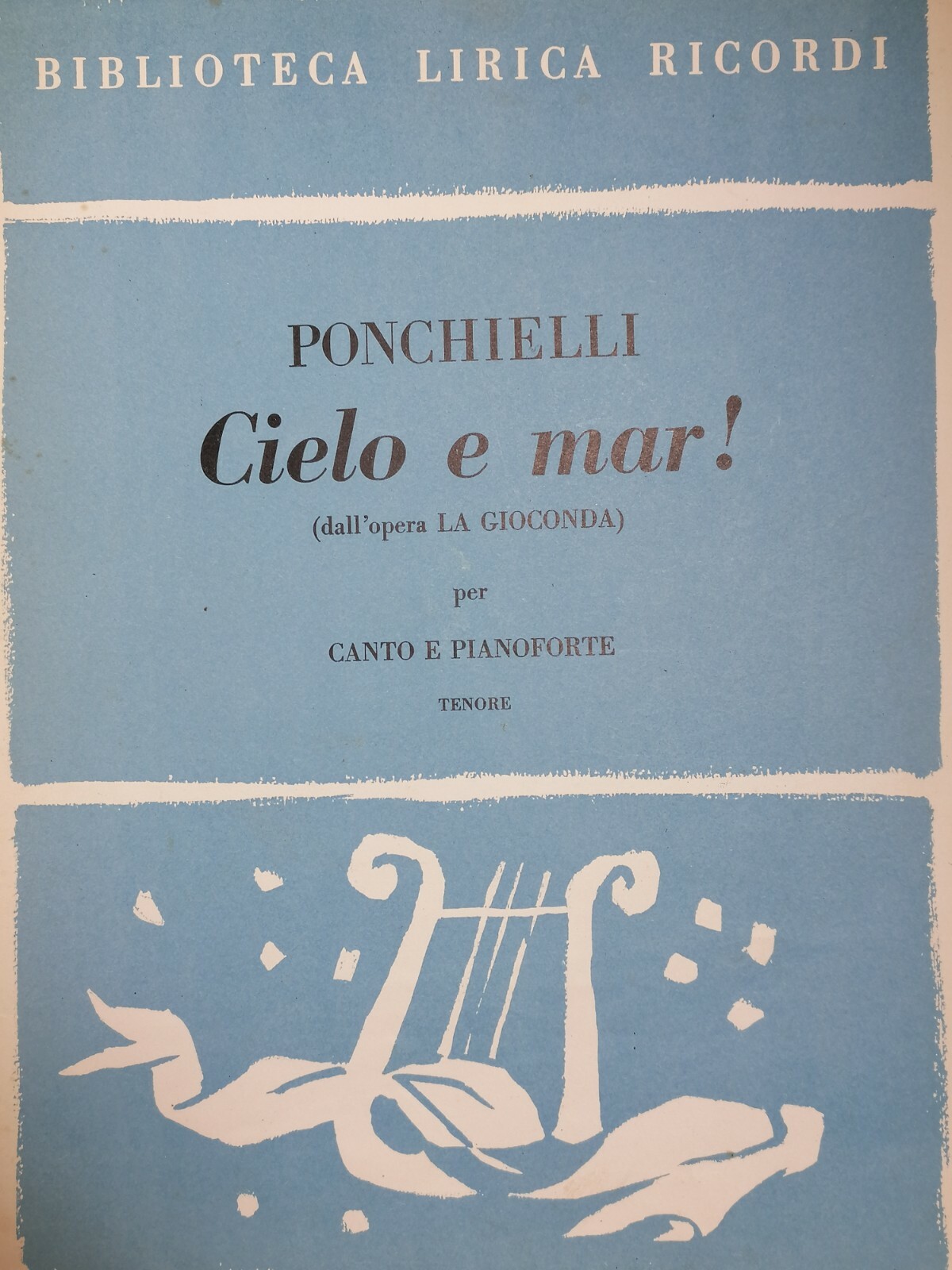 SPARTITO - Ponchielli - CIELO E MAR! (Ricordi)