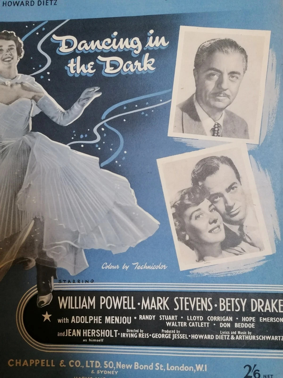 Spartito d'epoca DANCING IN THE DARK (Dietz/Schwartz), Ed. Chappell