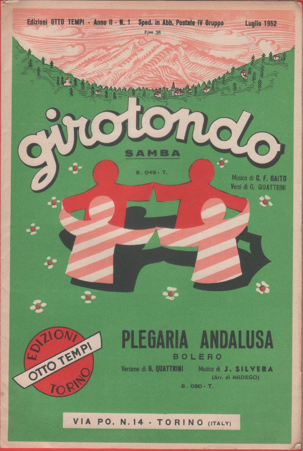 Spartito. Girotondo; Plegaria andalusa. Ediz. Otto tempi