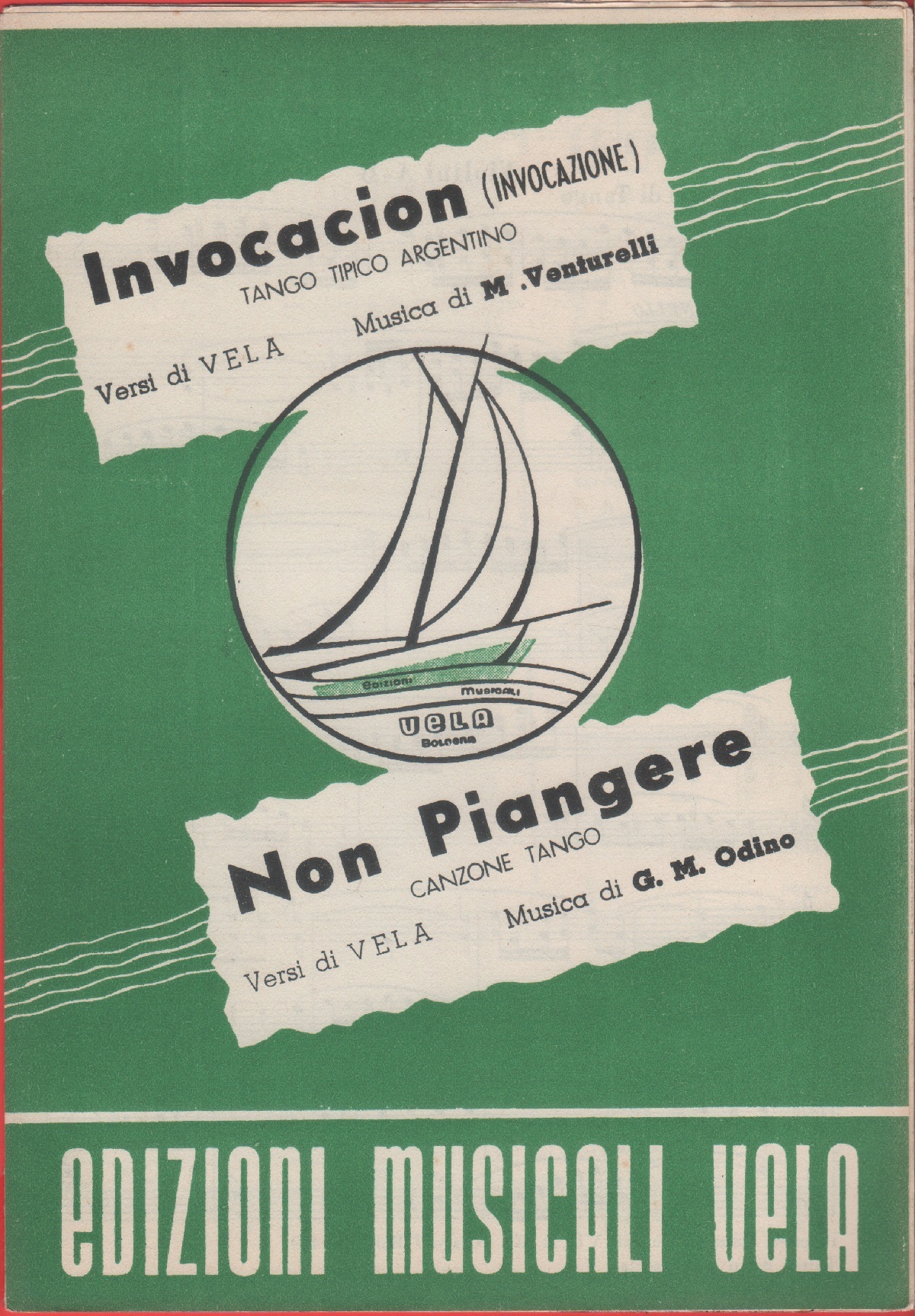 Spartito. Invocacion, Non piangere. Ediz. Vela