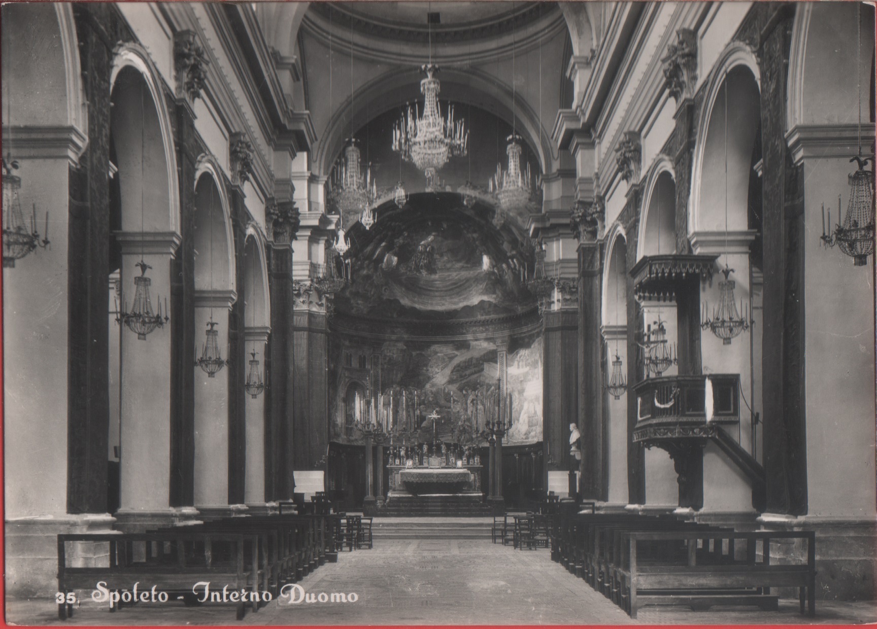 Spoleto. Interno Duomo. Non viaggiata