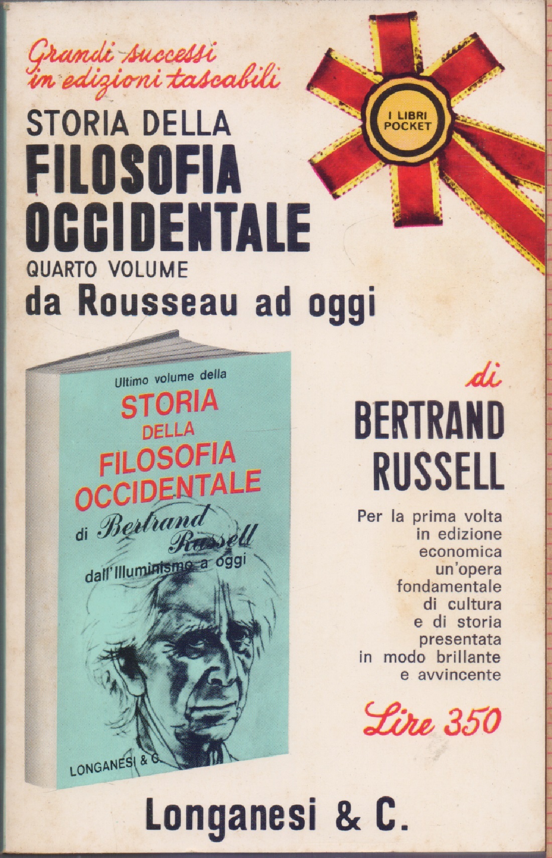 Storia della filosofia occidentale Vol. IV da Rousseau ad oggi …