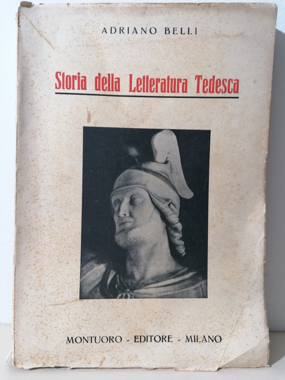 Storia Della Letteratura Tedesca Libro Adriano Belli Montuoro 1940