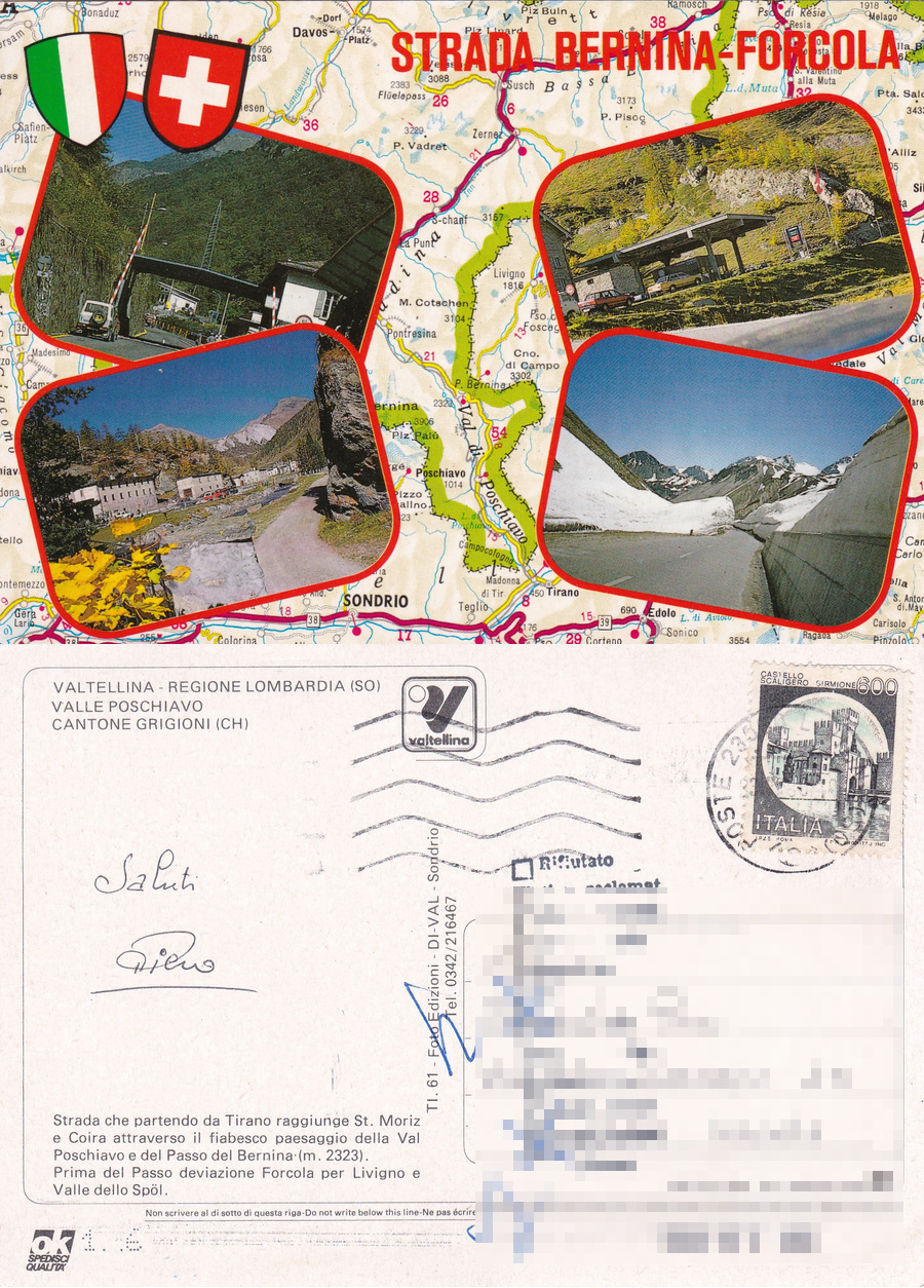 Strada Bernona-Forcola. Viaggiata