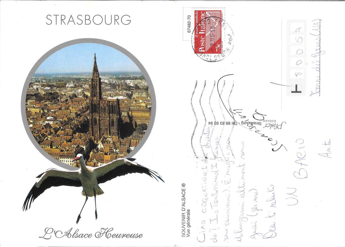 Strasbourg. L'Alsace Heureuse. Viaggiata 1996