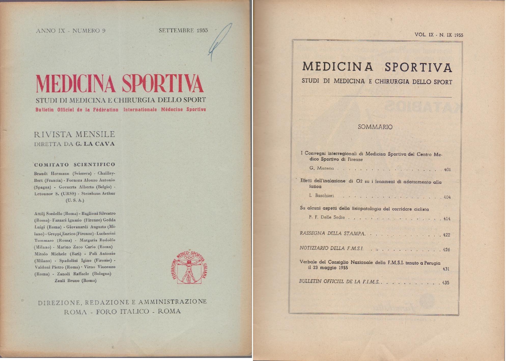 Studi di Medicina e Chirurgia dello Sport Anno IX Numero …