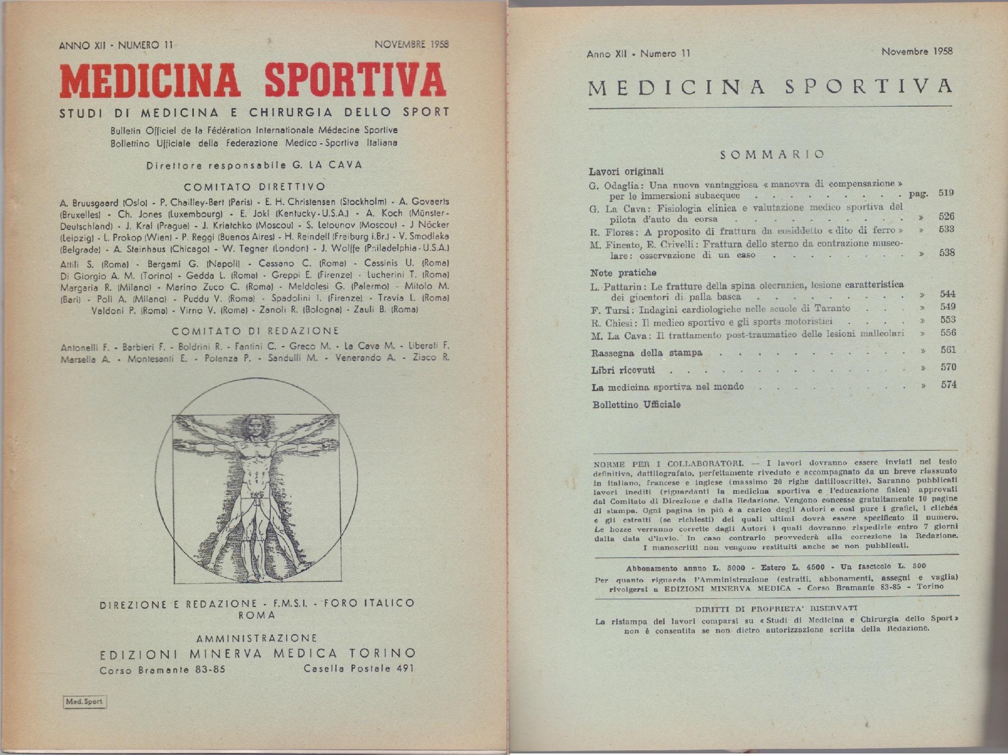 Studi di Medicina e Chirurgia dello Sport Anno XII Numero …