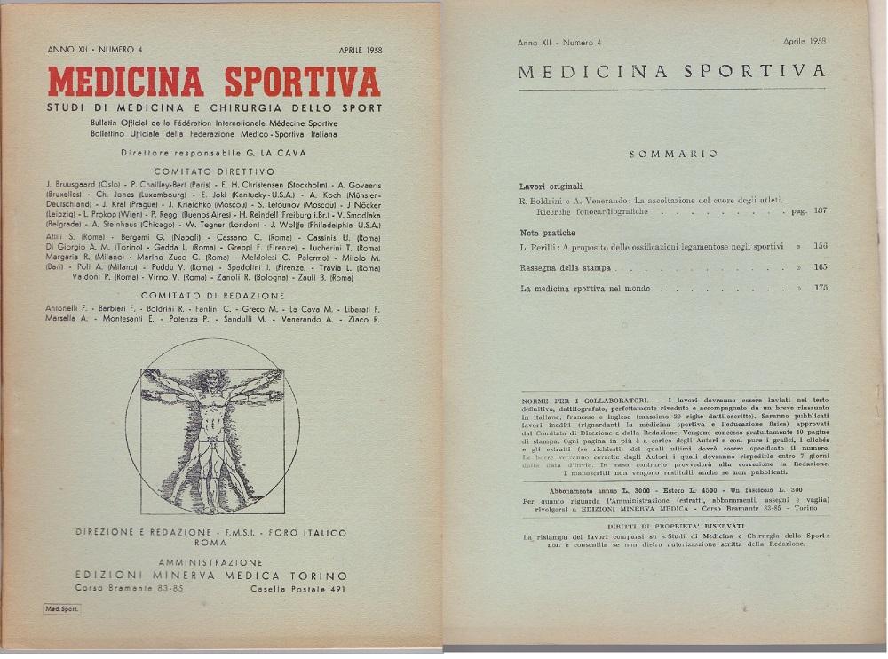 Studi di Medicina e Chirurgia dello Sport Anno XII Numero …