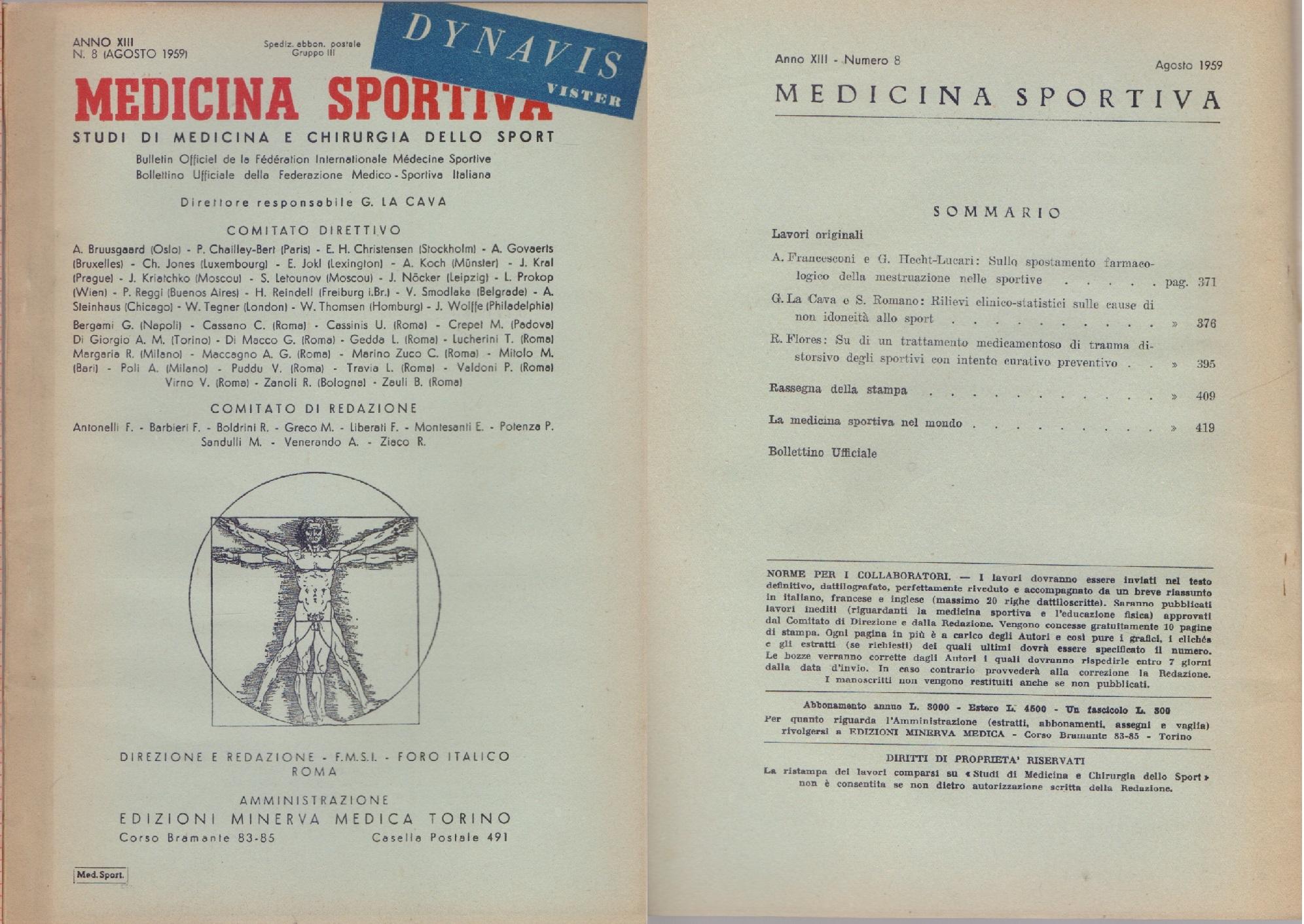 Studi di Medicina e Chirurgia dello Sport Anno XIII Numero …