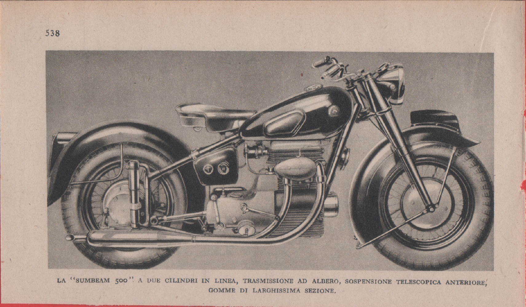 Sumbeam 500 a due cilindri. Immagine 1948