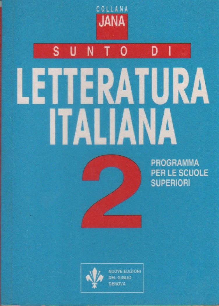Sunto di letteratura italiana 2 - Programi per le scuole …