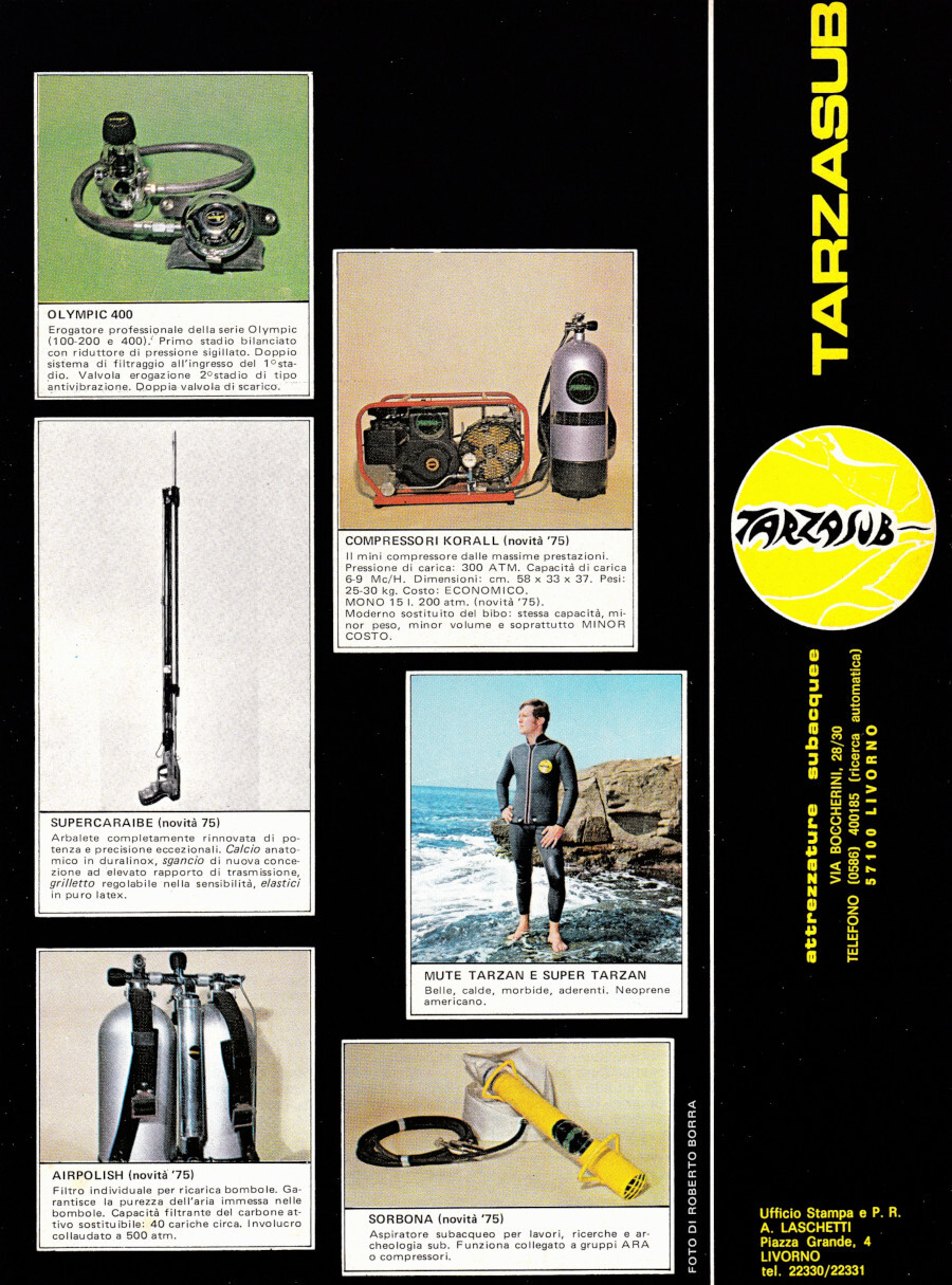 Tarzasub/Isole Dahlak, Ethiopian AIrlines. Advertising 1974