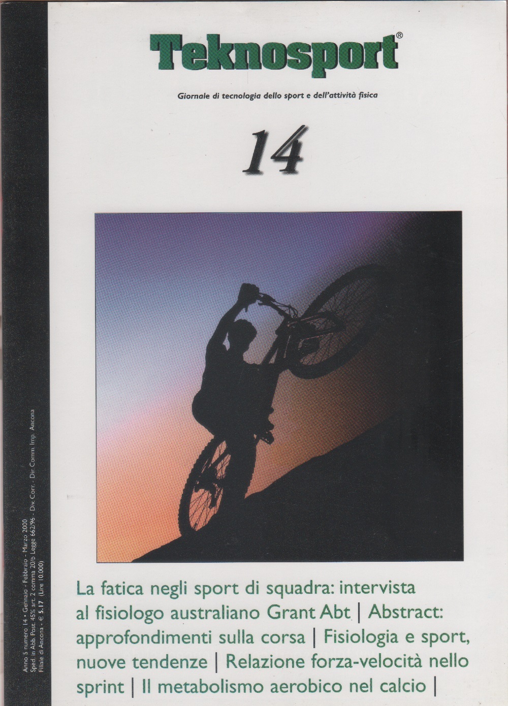 Teknosport. Giornale di tecnologia dello sport. anno 5 n. 14. …