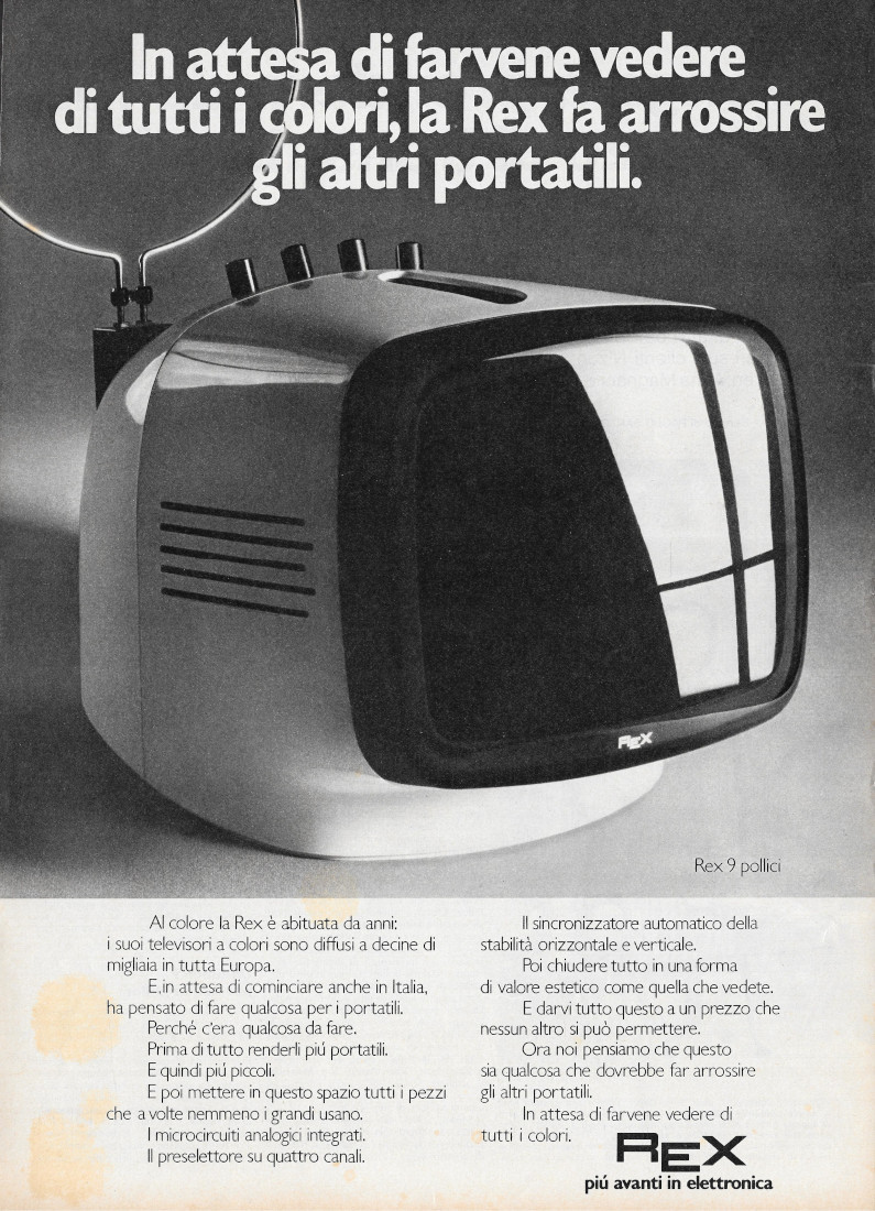 Televisori REX - Advertising 1972