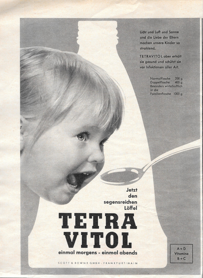 Tetra Vitol - Advertising 1958