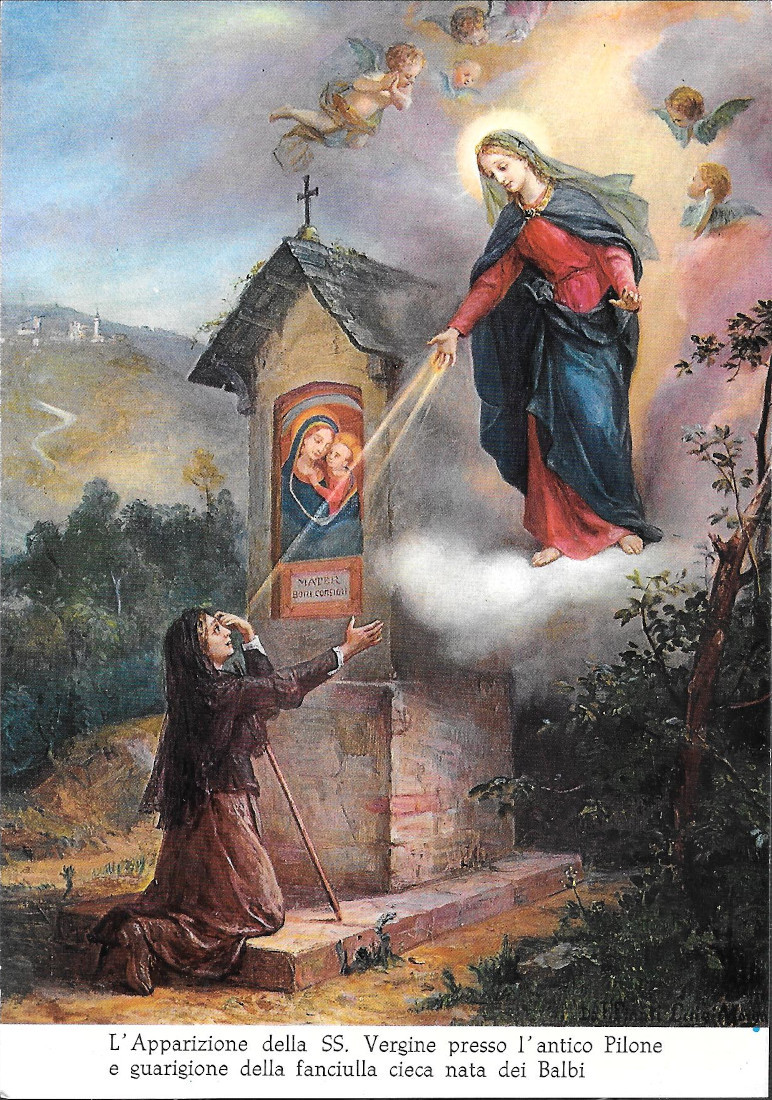 Tinella (CN). Santuario di NS del Buon Consigio. L'Apparizione della …