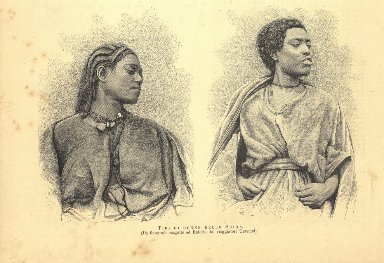 Tipi di donne dello Scioa. Immagine 1889