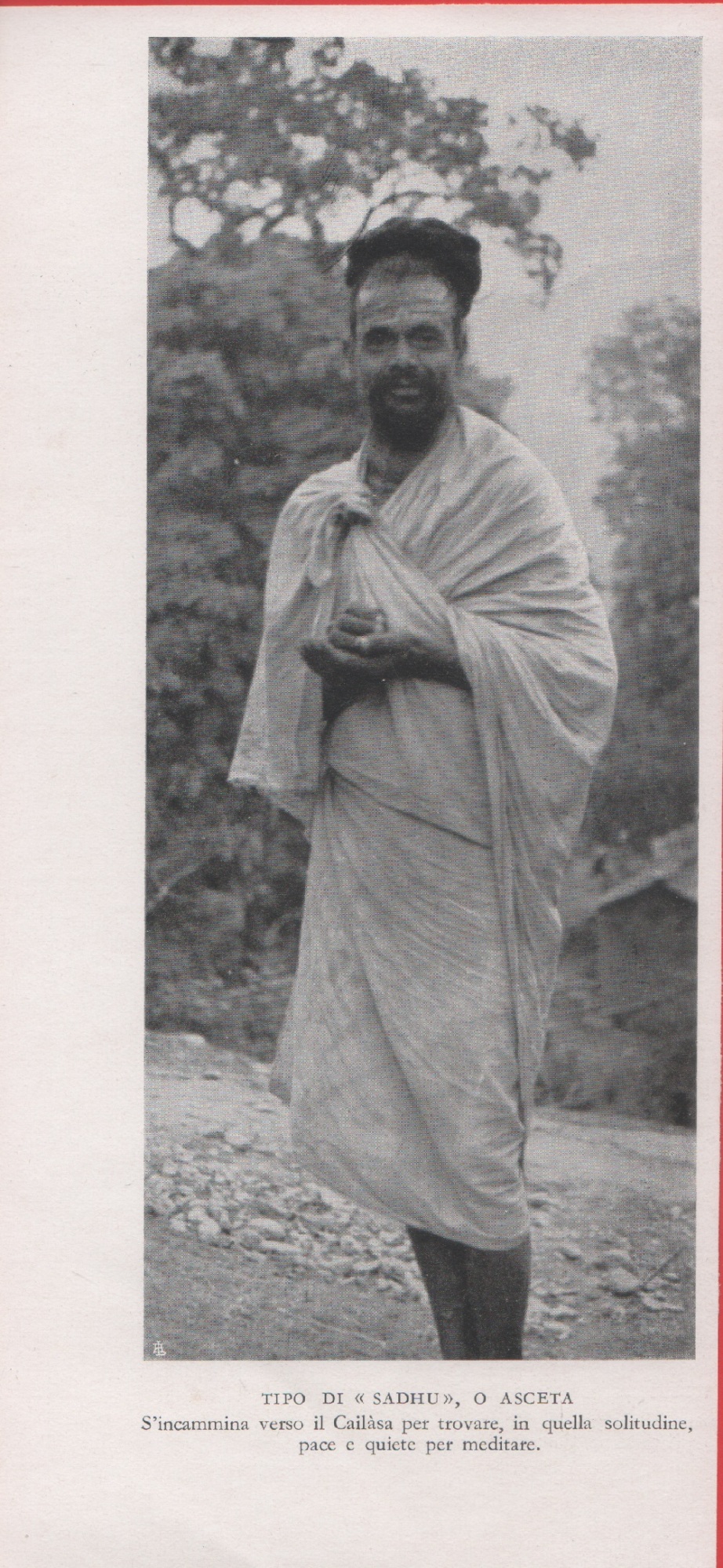 Tipo di "sadhu" o asceta (Tibet). Immagine 1937