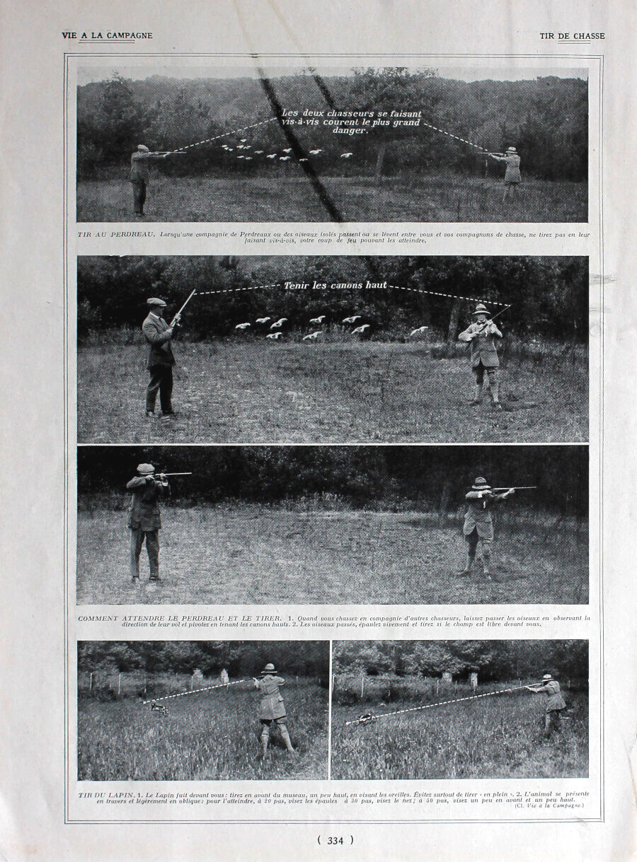 Tir de chasse. Fronte/retro. Immagine 1926