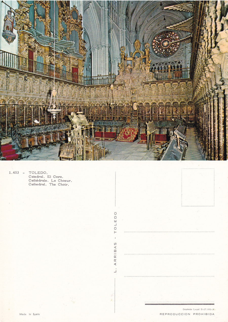 Toledo. Cattedral. El Coro Non viaggiata