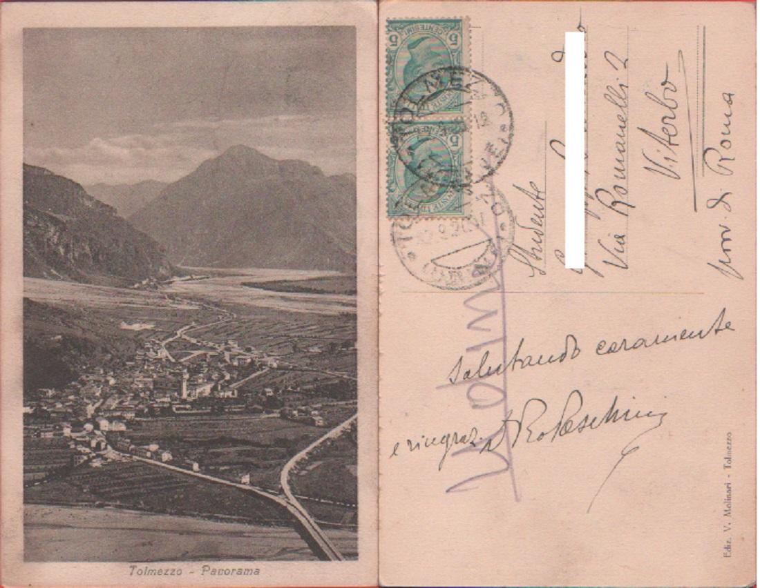 Tolmezzo. Panorama. Viaggiata 1920