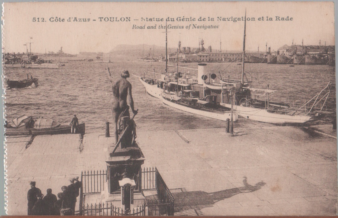 Toulon Statue du Genie de la Navigation et la Rade. …