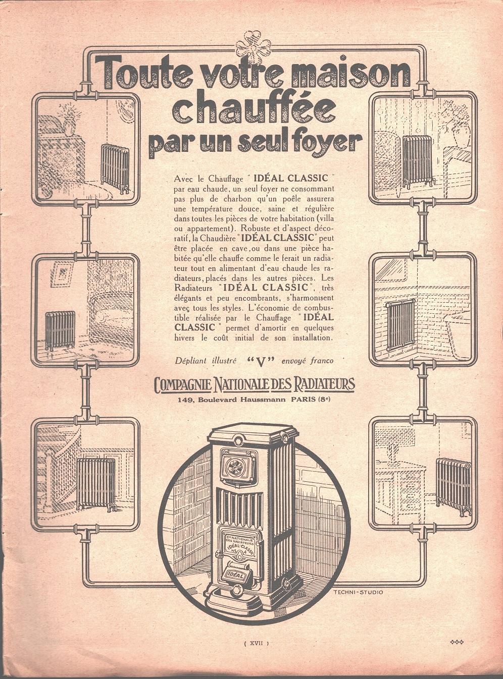 Toute votre maison chaufée par un seul foyer. C.ie Nationale …