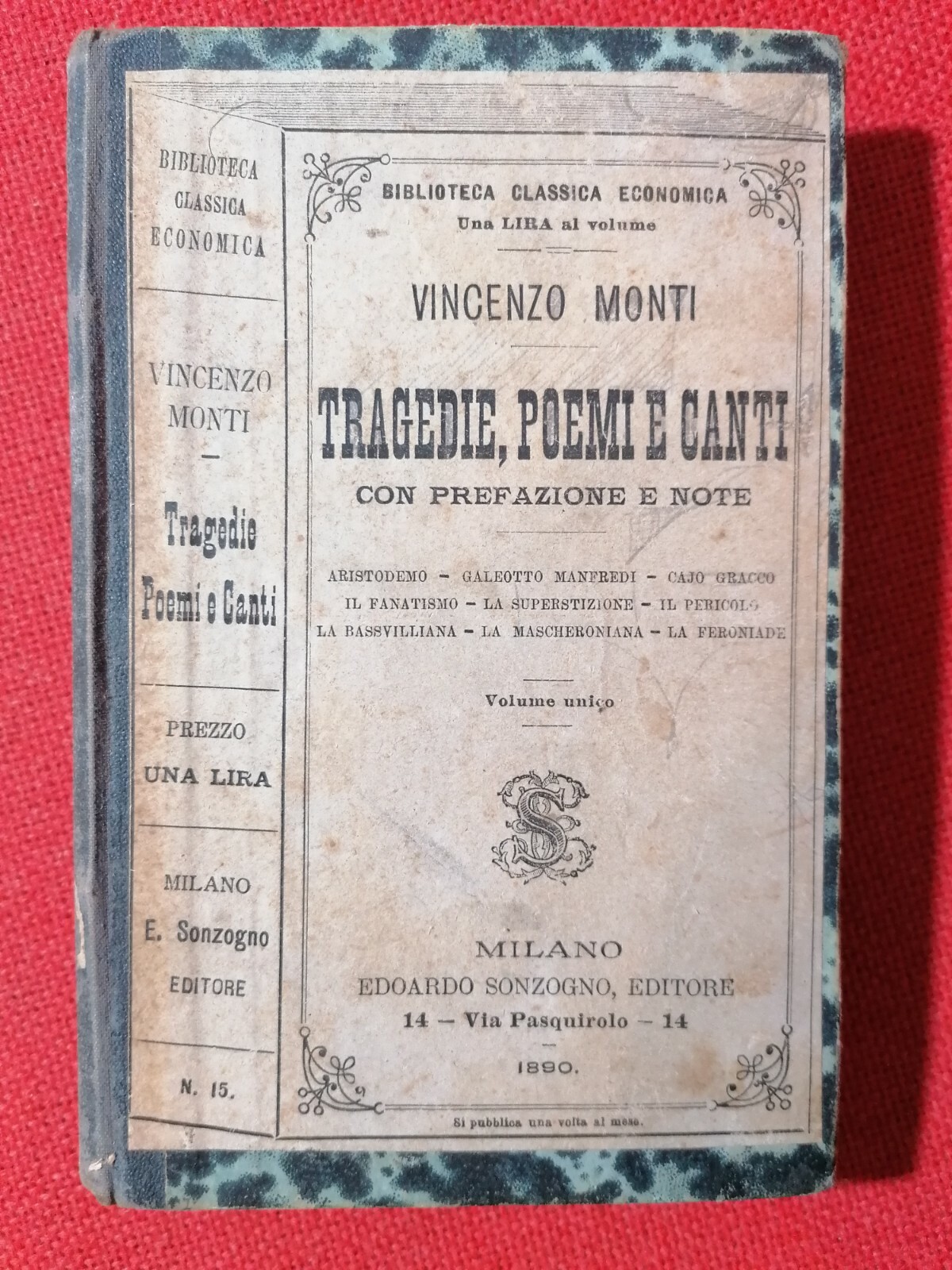 Tragedie poemi e canti