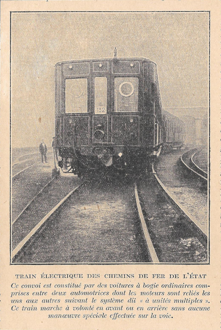 Train électrique dus chemis de fer de l'état - Immagine …