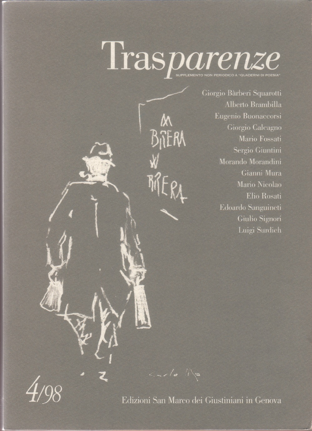 Trasparenze. Supplemento non periodico a "Quaderni di poesia". 4/1998